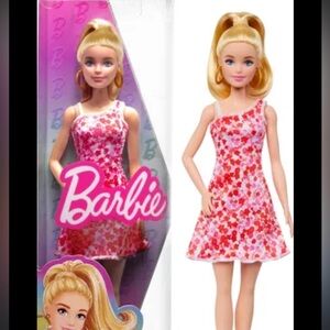 Barbie Doll with Blonde Hair and Gold Earrings